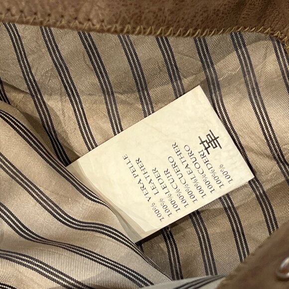 Diesel “Industry Division” Distressed Brown Leather Pants - Picture 10 of 13